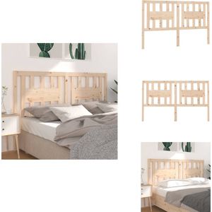 vidaXL Hoofdbord - Hoofdborden - Hoofdeinde - Houten Hoofdbord - Hoofdbord 206x4x100 cm massief grenenhout