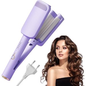 Ynkkvre - Dubbele Ionen Krultang - T-GLOSS Keramische Coating tegen Vochtigheid