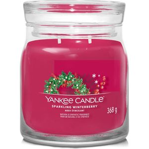 Yankee Candle Sparkling Winterberry Signature Medium Jar
