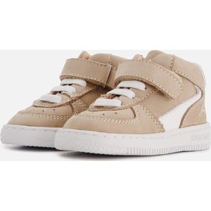 Baby | Babysneakers | Meisjes, jongens | Taupe | Leer | Shoesme | Maat 19