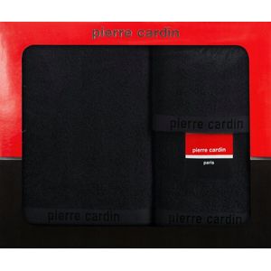 Pierre Cardin Luxe Handdoekenset 3-delig Zwart Katoen 430 g/m²