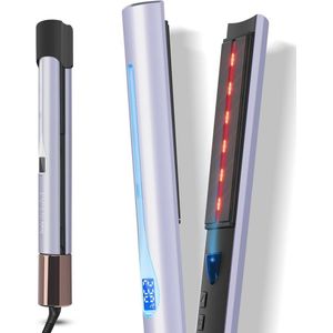 Infrarood 2-in-1 Stijltang - Stijl, Krul en Verzorging met 14 Temperatuurinstellingen - Anti-Kroes en Glans-effect