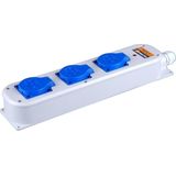 Verdeelblok - Grijs - 3RA Nylon - 3G2,5 - 10M Neopreen