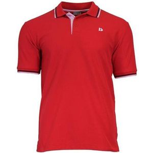 Donnay Polo Tipped - Sportpolo - Heren - Maat M - Rood