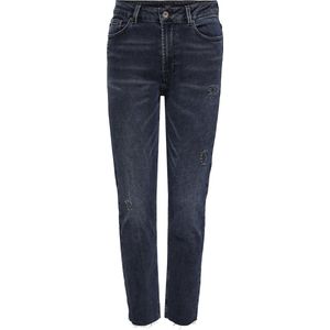 Only Jeans Onlemily Life Hw St Rw Cr Ak Mae546 15235351 Blue Black Denim Dames Maat - W26 X L34