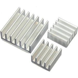 Heatsink kit voor Raspberry Pi 3 en 3B+ met thermische tape