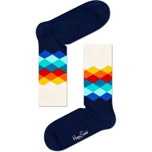 Happy socks Faded Diamond - Blauw - 36-40