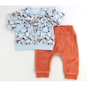Baby kledingset Welsoft 2 delig joggingpak: sweater en joggingbroek 100% katoen, antibacterieel
