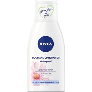 NIVEA - Oogmake-up Verwijderaar - Waterbestendige Make-up Verwijderaar - Voor de gevoelige huid - Met Kamille & Provitamine B5 - 125 ml - 1 stuk