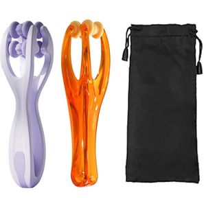 2 Pcs Hand and Finger Massage Roller with Handle, Finger Massage Roller, Double-Sided Massage Ball for Arthritis Relief, Muscle Relaxation, Blood Circulation