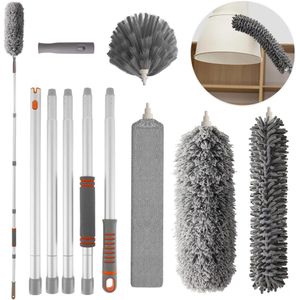 Plumeau uitschuifbaar - Professionele Plumeau Uitschuifbaar - Ragebol - Met Telescoopsteel - Uitschuifsteel - Afstoffer -