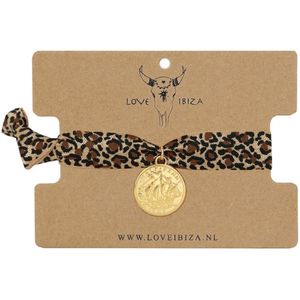 Ibiza armbandje leopard coin