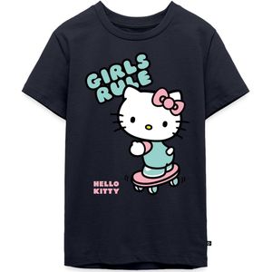 Hello Kitty Op Een Skateboard Met Girls Rules Premium T-Shirt Tiener
