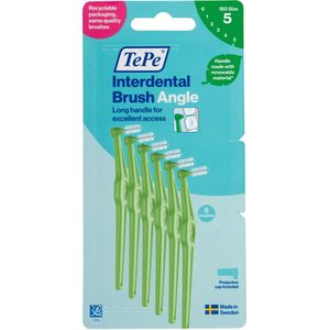 TePe - Angle - Interdentale Ragers - Groen - ISO maat 6 - 0,8 mm - 6 stuks