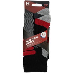 X-treme Walking | Wandel sokken | Multi Black | 2-Pack