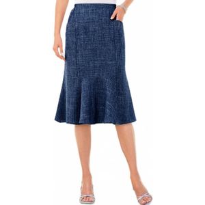 Uitlopende rok met elastische tailleband