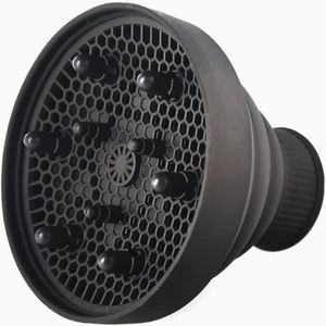 Haarstyler - Haarstyler Diffuser fohn opzetstuk universal - Haarstyler Universele Diffuser voor Haardroger Kap - oor Haardroger voor Haarblazer Diffuser Opvouwbare Hoes Styling - Zwart