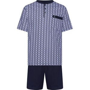 Robson Heren Shortama - Graphic - Katoen - Blauw - Maat 48