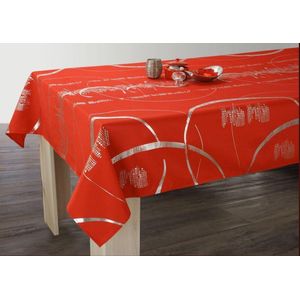 Tafelkleed anti-vlek Brillant rouge 200 x 150 cm Tafellaken - Decoratieve Tafel Accessoires - Woonkamer Decoratie - Bonne et Plus®