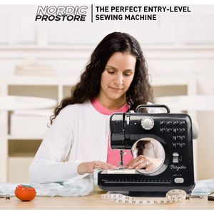 Nordic ProStore naaimachines - Lichtgewicht draagbaar - Mini professionele naaimachine - 12 ingebouwde steken