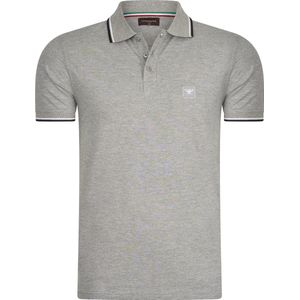 Cappuccino Italia - Heren Polo SS Polo Applique Pique - Grijs - Maat M