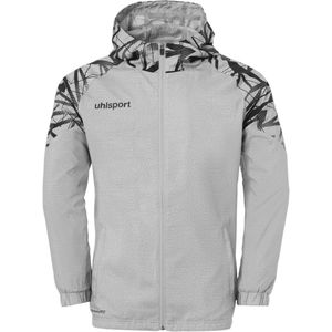 Uhlsport Goal 25 Sweater Met Kap Heren - Donkergrijs Gemeleerd / Zwart | Maat: L