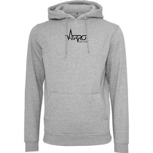 FitProWear Trui Heren - Grijs - maat XXL - Mannen - Hoodie - Trui  - Sweater - Sporttrui - Sportkleding - Casual kleding - Trui Heren - Grijze trui - Katoen / Polyester - Trui Capuchon - Hoodie Capuchon