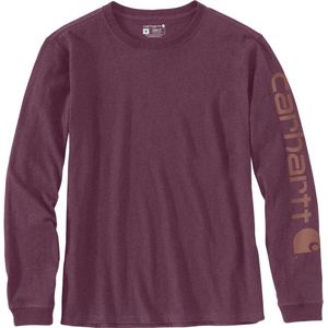 Carhartt Damen Longsleeve Workwear Logo L S T-Shirt Blackberry Heather