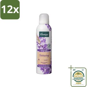 Kneipp - Douche schuim - Relaxing - Lavendel - 200 ml - Voordeelverpakking - 12 stuks - Ontspanning - Stressvermindering