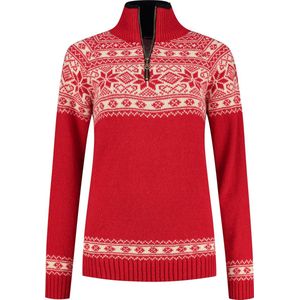 Norfinde Noorse damestrui in Setesdals dessin, rood