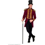 Widmann - Circus Kostuum - Parmantige Franse Parade Jas Bordeaux Rood - Rood - XL - Halloween - Verkleedkleding