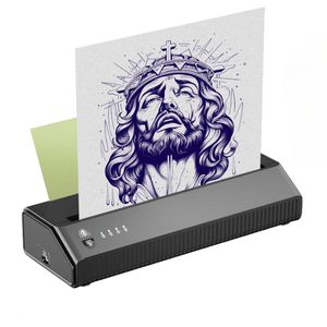 Tattoo Printer - Tattoo Stencil Printer Perfecte Kwaliteit - Tattoo Printer Compact en Draadloos - Oefenhuiden Tattoo