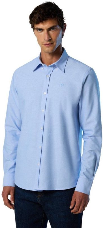 North Sails Regular 664403 Overhemd Met Lange Mouwen Blauw M Man