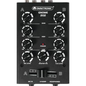 OMNITRONIC Mengpaneel - Audio mixer GNOME-202 Mini Mixer -  black