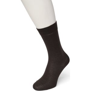 Bonnie Doon Wol/Katoen Sok Donker Bruin Dames maat 35/38 - Buitenkant 70% Fijne Wol - Binnenkant Katoen - Niet irriterend - Heerlijk warm - Gladde Naden - Zeer Comfortabel - Wollen sokken - Donkerbruin - Dark Brown - BD631402.106