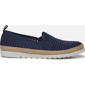 Skechers - Bobs Flexpadrille - Instappers - Blauw - Textiel - 100% Vegan