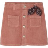 Vertbaudet Fluwelen rok met knopen met sierstrik