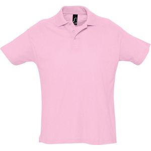 SOLS Heren Zomer II Pique Poloshirt met korte mouwen (Roze)