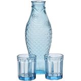 Serax Fish & Fish By Paola Navone Karaf En Glazen Set Blue