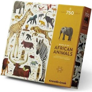 Crocodile Creek - Puzzel World of African Animals - 750 stukken