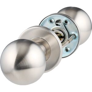 Ostiumhome - Livo - Deurbeslag - Deurknop op Rozet - RVS Zilver - 5 cm - Complete Set