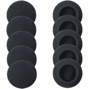 Koptelefoon spons oorkussen vervanging - 60mm / 2.4 inch - Koptelefoon kop spons set - dubbele katoenen set - ronde spons set - 5 paar