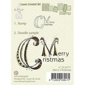 LeCrea - Doodle stempel Merry Christmas 55.0171