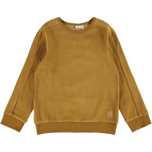 Name it Jongens Effen Sweater Omet Cumin - 122/128