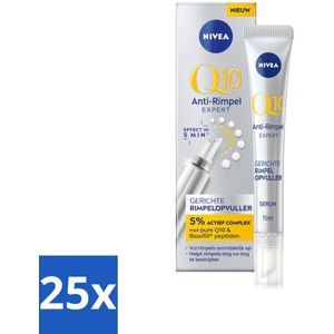 25 x NIVEA - Oogserum - Q10 Anti-Rimpel Expert - Rimpelopvuller - Voor rijpe huid - Met Q10 - 15 ml - Anti-aging Serum - Oogserum - Rimpelopvuller - Q10 Serum - Rimpelverlichting