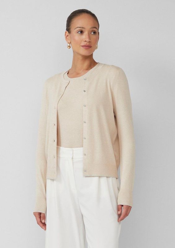 Vest - Viscoseblend - Normale Pasvorm - Ronde Hals - Knoopsluiting