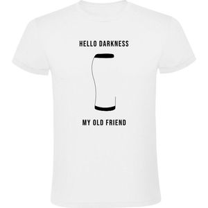 Hello darkness my old friend Heren T-shirt - feest - drank - bier - alcohol - party - verjaardag - humor - grappig