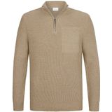 Profuomo - Pullover Half ZIP - Beige - Heren