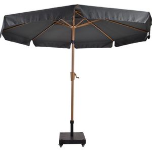 Parasol Libra houtlook grijs 3 meter - Zomer - Parasol buiten - Tuin- Zonwering - zonbescherming