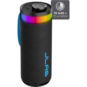 JLAB Go Party Speaker - Draadloze Speaker - Zwart - 10 Watt - 16 uur Batterijduur - IPX6 Waterproof